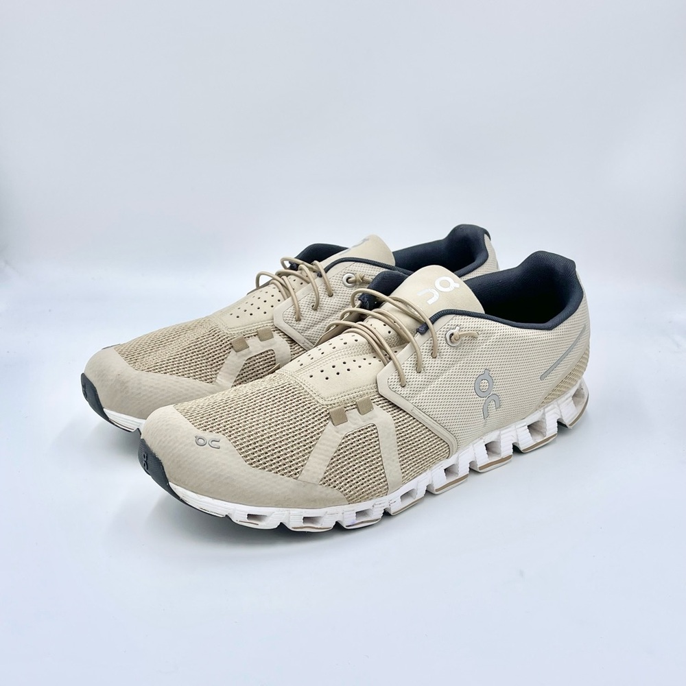 On Cloud 5 Sand/ Cream Lightweight Running Shoe Men’s size 12 - Picture 4 of 11